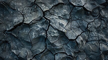 Detailed close-up of cracked water surface. Ideal for textures and backgrounds