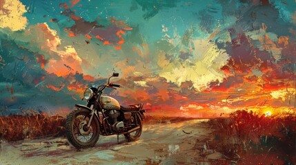 Experience the nostalgia of yesteryears with our motorbike excursion, painted in a soft pastel palette. Witness breathtaking scenery and create memories that last a lifetime.