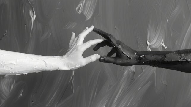 Image of two hands reaching out, suitable for concepts of connection and support
