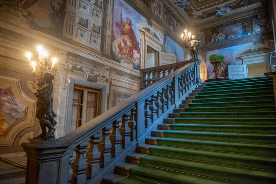 Palazzo Moroni: A seventeenth-century palace which preserves decorated, furnished interiors and a rich art collection