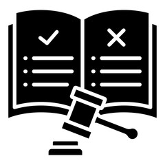 Rule Book  Icon Element For Design