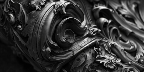 Stylish black and white decoration, suitable for various projects