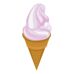 Ice cream isometric PNG illustration