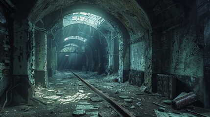 Uncover the hidden stories behind Urban Exploration sites - obrazy, fototapety, plakaty