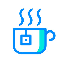 Obraz premium E-commerce mall blue colored icon pack