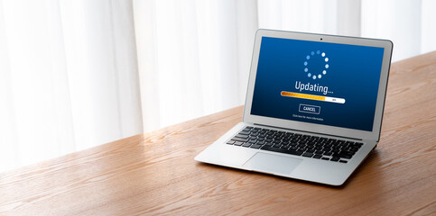 Software update on computer for modish version of device software upgrade