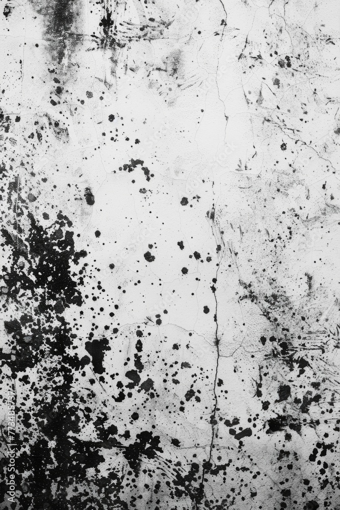 Poster a black and white photo of a dirty wall. suitable for texture background use