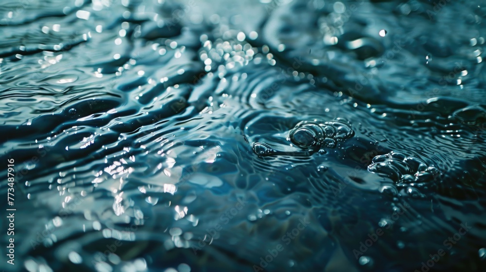 Poster a detailed view of a body of water. suitable for various projects