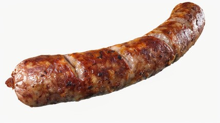 A delicious sausage on a stick. Perfect for food-related designs