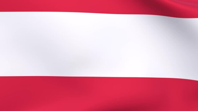 Waving flag of Austria Animation 3D render Method