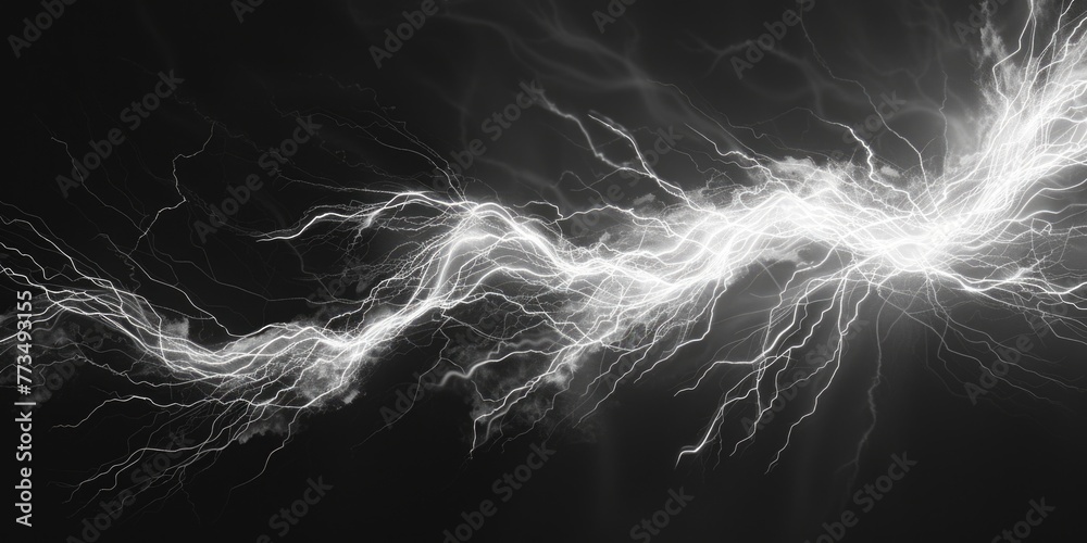 Poster a striking image of a lightning effect, perfect for dramatic visuals
