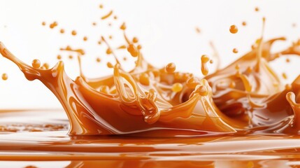 A dynamic image of liquid splashing on a clean white background. Ideal for product photography or advertising
