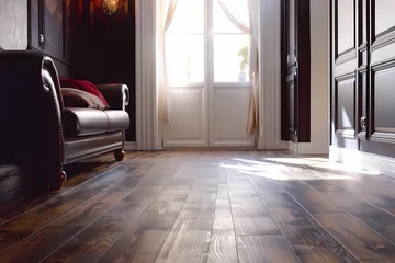 Foto op Aluminium Laminate Flooring - Sweden - Consists of a photographic layer bonded to a fiberboard core, affordable and versatile, mimics the appearance of wood or tile © Russell