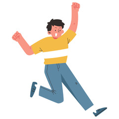 Happy People Character Illustration