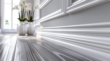 Obraz premium white floor plinth installation methods