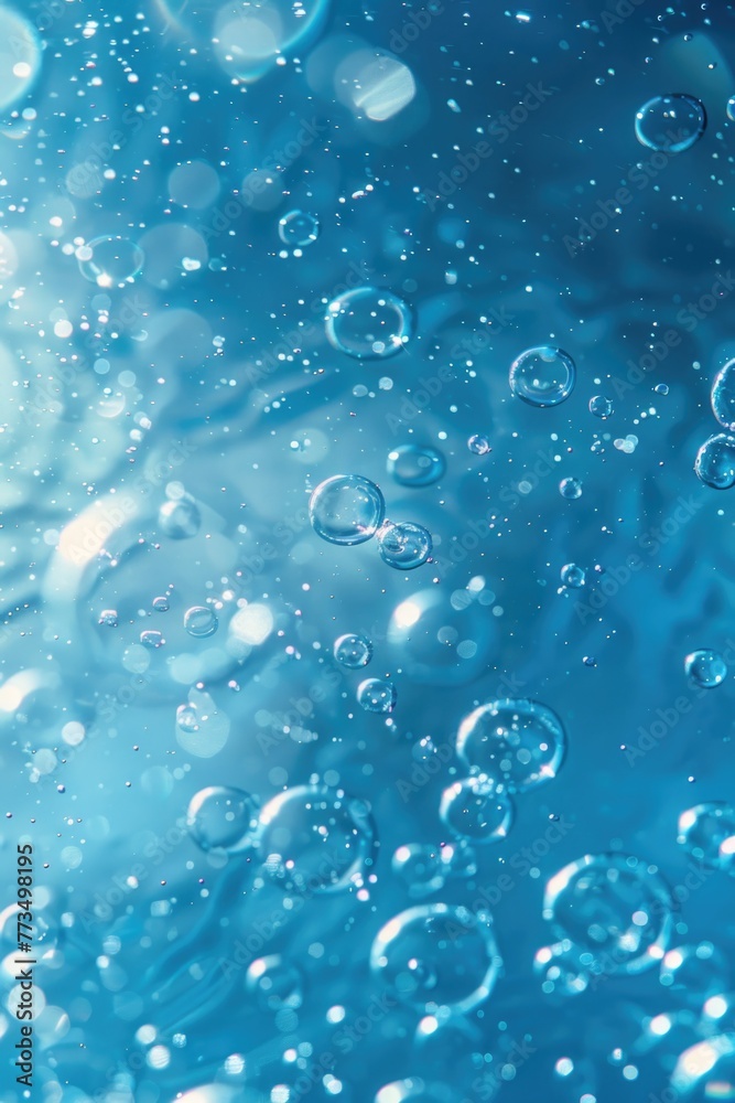 Poster A close up shot of a bunch of bubbles. Ideal for various design projects.
