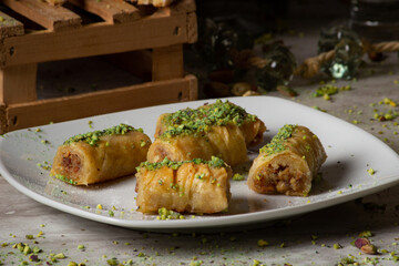 Baklava  Sweet Dessert Pistachio Arab