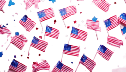 usa happy stars Celebration independence lay. little american confetti pink background mood. Many july flags America flat good 4th day. us flag star day mini national