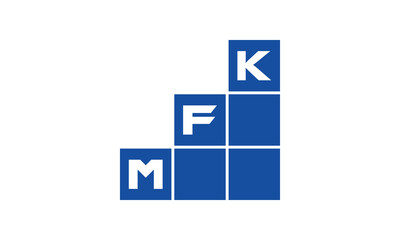 MFK initial letter financial logo design vector template. economics, growth, meter, range, profit, loan, graph, finance, benefits, economic, increase, arrow up, grade, grew up, topper, company, scale