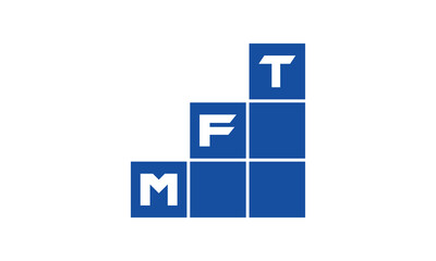 MFT initial letter financial logo design vector template. economics, growth, meter, range, profit, loan, graph, finance, benefits, economic, increase, arrow up, grade, grew up, topper, company, scale