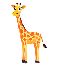 Fototapeta premium giraffe cartoon illustration