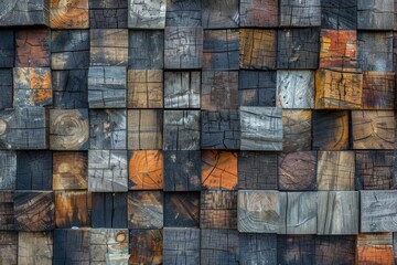 Detailed view of a wooden wall, suitable for backgrounds