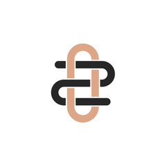 ZO, OZ, Z AND O Abstract initial monogram letter alphabet logo design