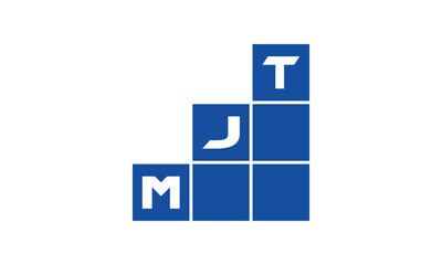 MJT initial letter financial logo design vector template. economics, growth, meter, range, profit, loan, graph, finance, benefits, economic, increase, arrow up, grade, grew up, topper, company, scale
