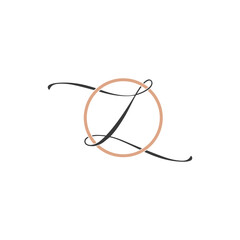 Fototapeta premium OZ or ZO logo and icon design