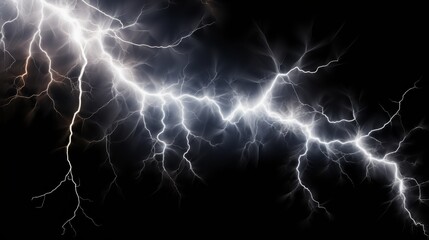 A flash of lightning and thunder spark - obrazy, fototapety, plakaty