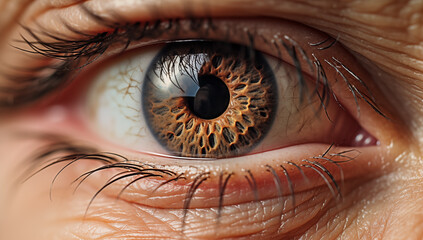 close up of human eye