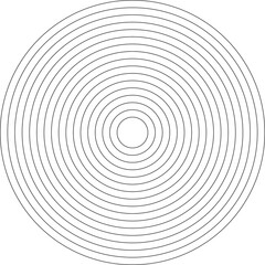 Concentric circle elements. Design geometric