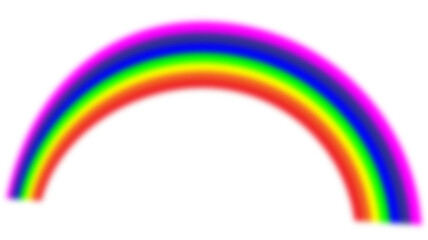 虹のグラデーションのイラスト