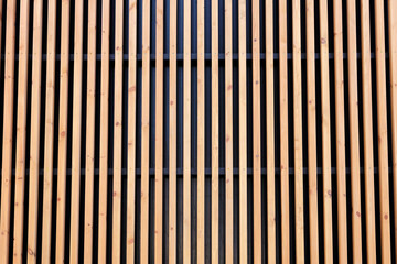 The surface is made of larch slats