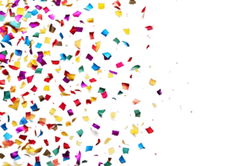 confetti transparent holiday items Colorful flying. paper Multicolored Realistic scattered decorations. background. children childish birthday three-dimensional background overlapping colours round ce