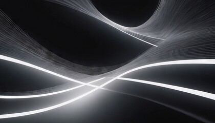 Abstract background with lines and waves. Composition of shadows and lights.