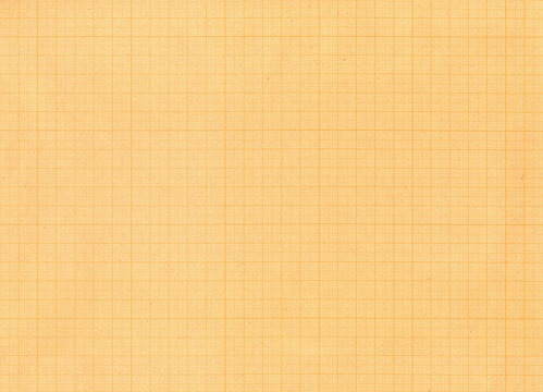 Vintage blank millimeter graph paper grid. Abstract checkered sheet of paper background. Technical architect blank. Square geometric design elements.