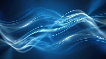 Fototapeta premium Cerulean waves amidst the dark haze