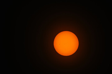 Solar astrophotography, where sunspots can be seen.