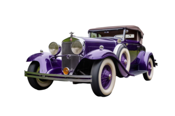 vintage car purple retro classic