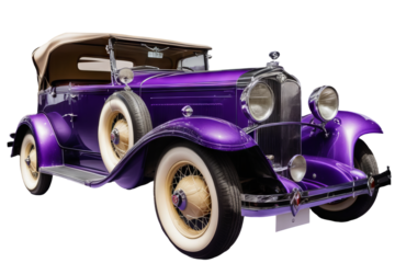 vintage car purple retro classic