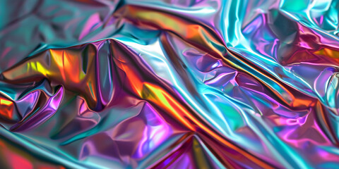 Iridescent foil texture pack Holographic background overlay. Holographic real texture in blue pink green colors with scratches and irregularities. Colorful hologram paper. Shiny multi-colored fabric