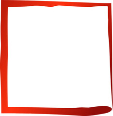 Obraz premium Square red frames in grunge style. Elements for design