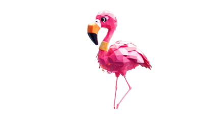 character concept art low confetti cartoon adorable cute sprinkles illustration mascot poly flamingo gital bird pink vector animal nature love silhouette wildli