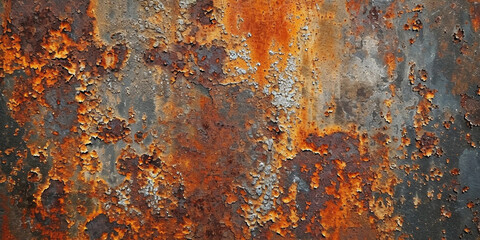 Rusty metal red and black texture background. Old grunge rusty texture steel metal wallpaper...