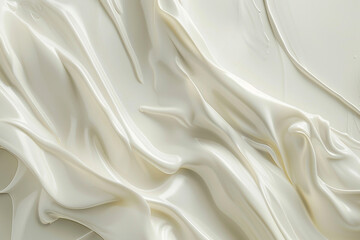 A minimalist and elegant portrayal of a milk abstract background, conveying a sense of purity and...