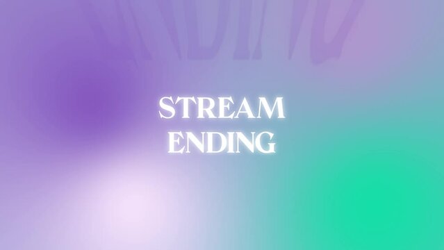 Overlay "Stream Ending"