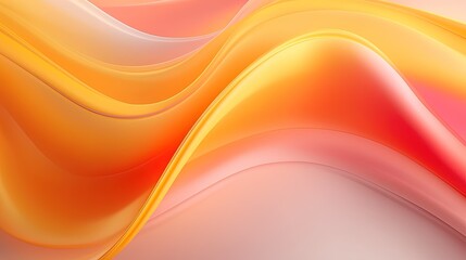 abstract background of yellow, orange and white waves mixing and creating shapes.