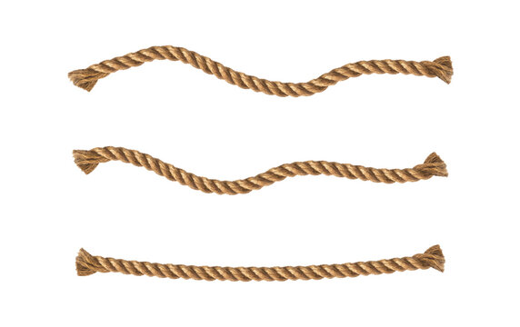 Rope Frame. Vector illustration. White background	