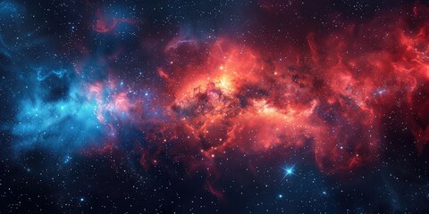 Universe with stars are in the milky way - obrazy, fototapety, plakaty